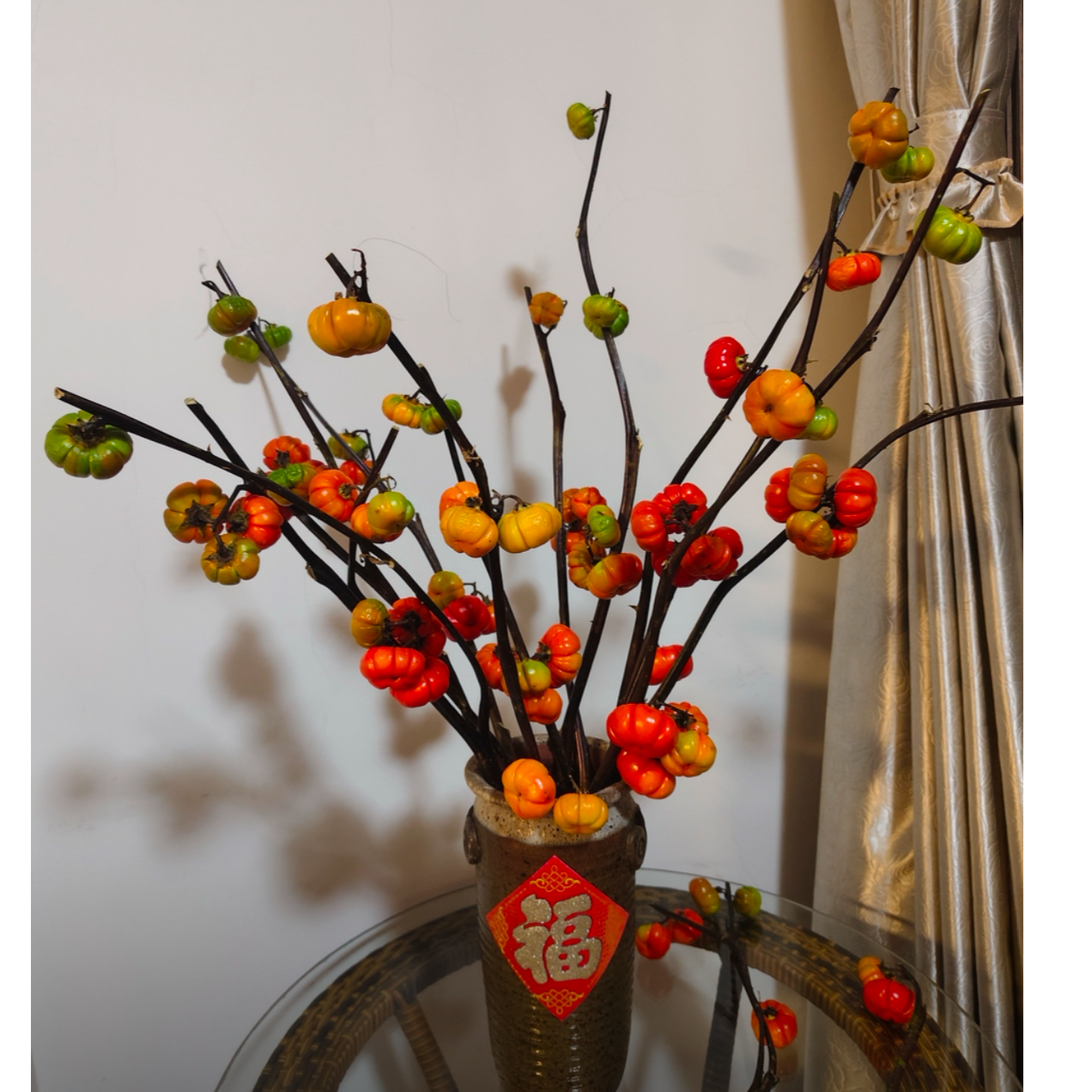 云南鲜花小南瓜插花干花装饰氛围趣味水养