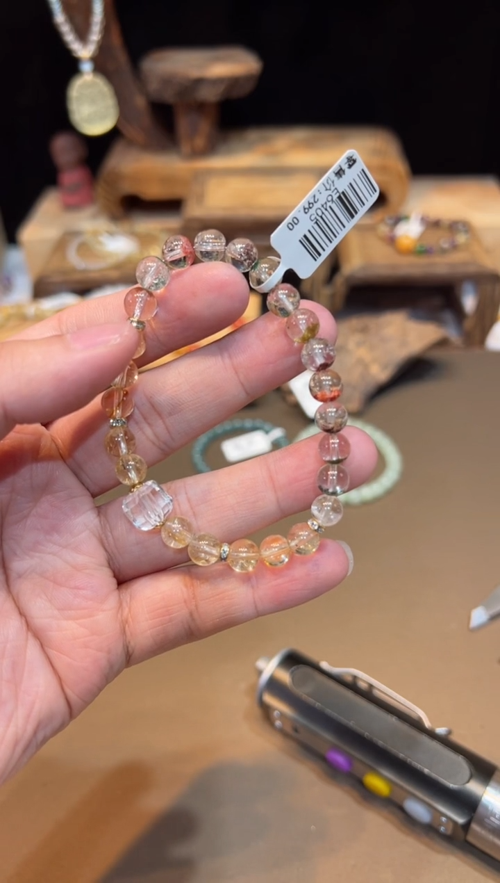 水晶手链未镶嵌手饰@@E6405