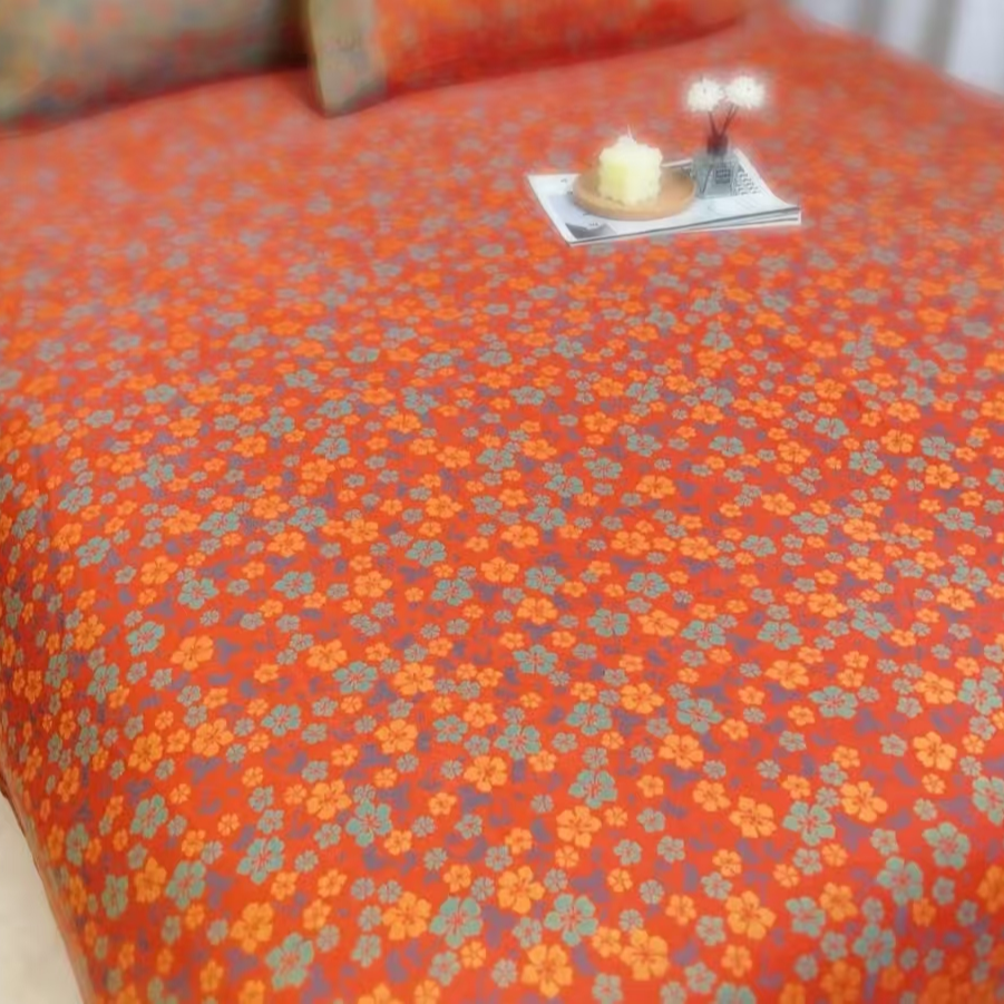 220*250cm双层纱花物语布头床单