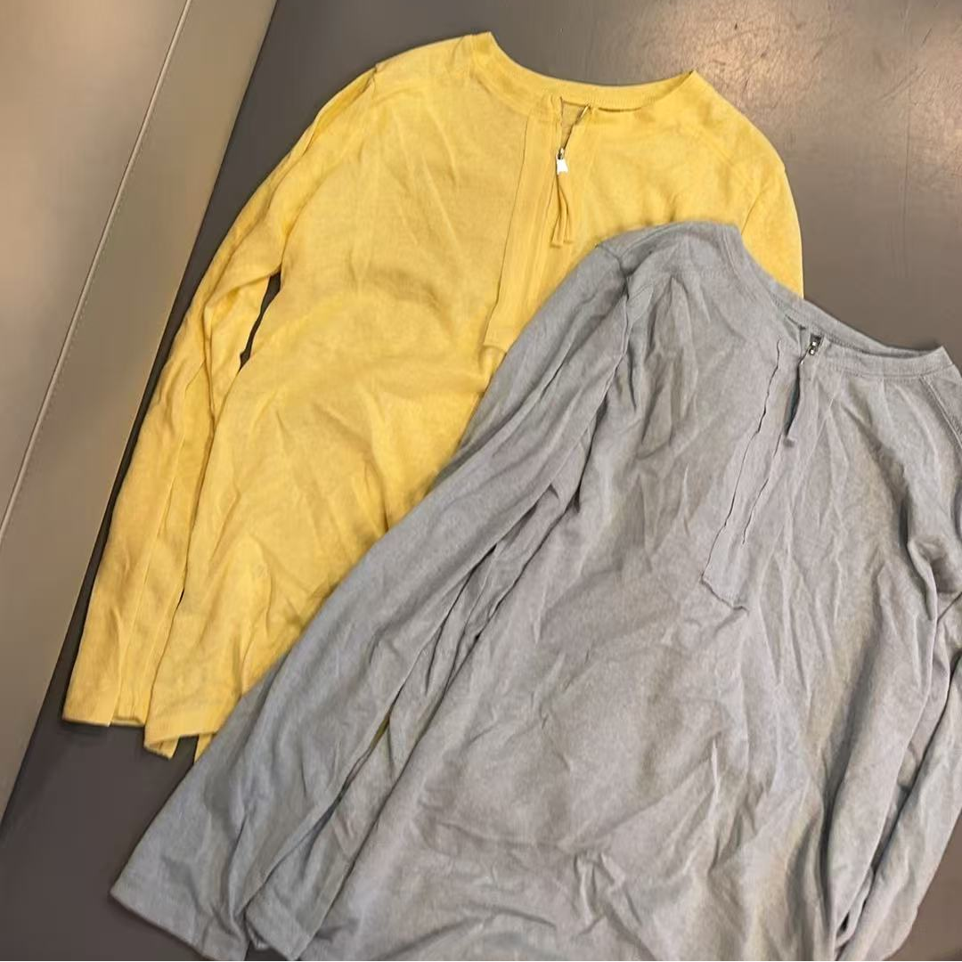 【文乐乐】春夏新款韩版洋气经典慵懒风时尚休闲潮流长袖T恤1049