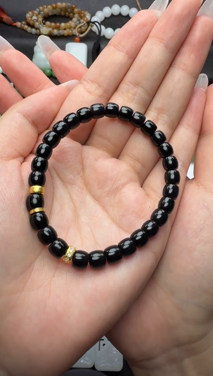 未镶嵌手串和田玉直切手串