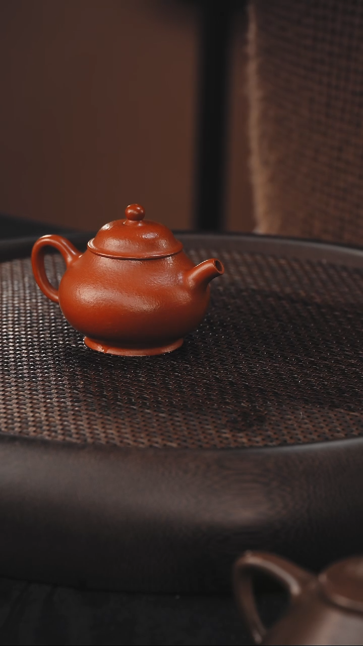 茶壶紫砂李**来潘壶 朱泥 