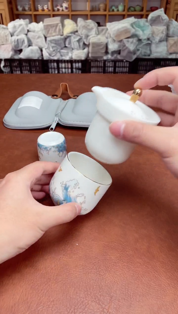 【闪购商品】摆件高端瓷器易仟杯茶器