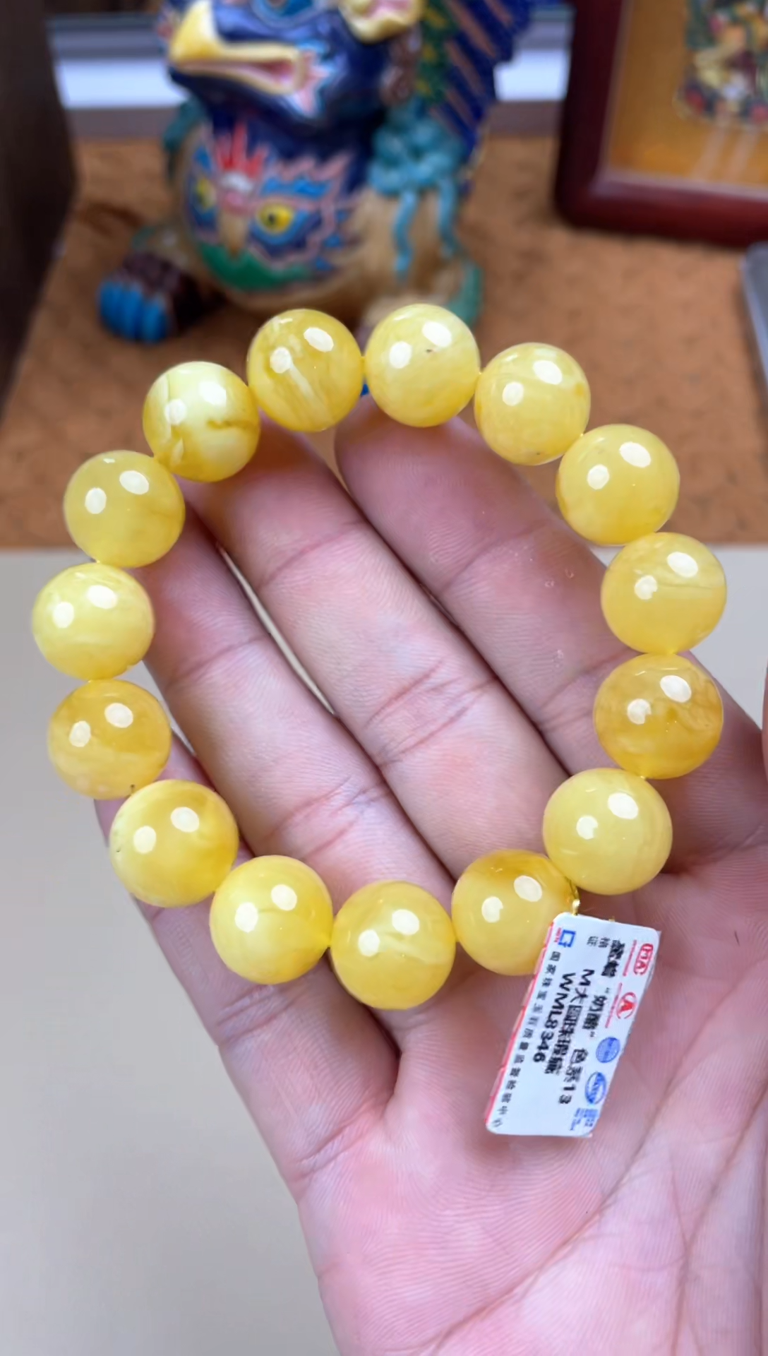 裸石蜜蜡未镶嵌WML8346瑕疵发一件