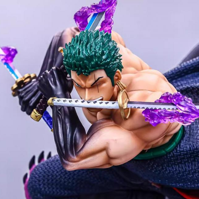 【新品现货】海贼王GK 双头雕 炼狱阿修罗索隆 手办模型摆件53CM