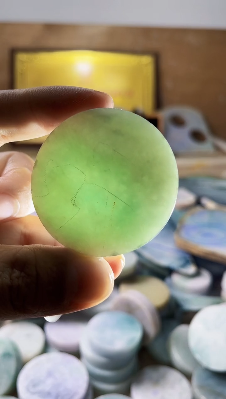 【闪购商品】翡翠挂件未镶嵌翡翠A货郭壹774