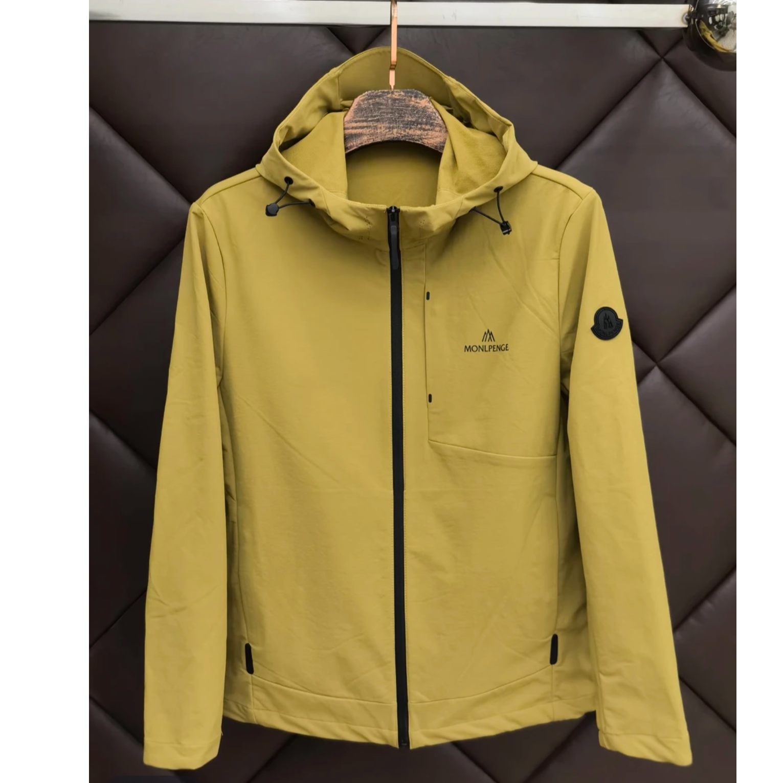 【蒙口品吉】户外登山徒步防风防水连帽软壳衣男女款长袖外套25106#
