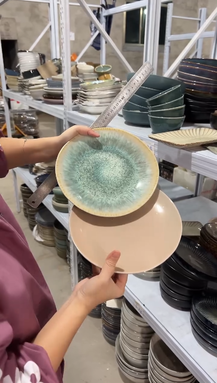 陶瓷外贸尾货瑕疵满20包邮X2 孤品浅盘