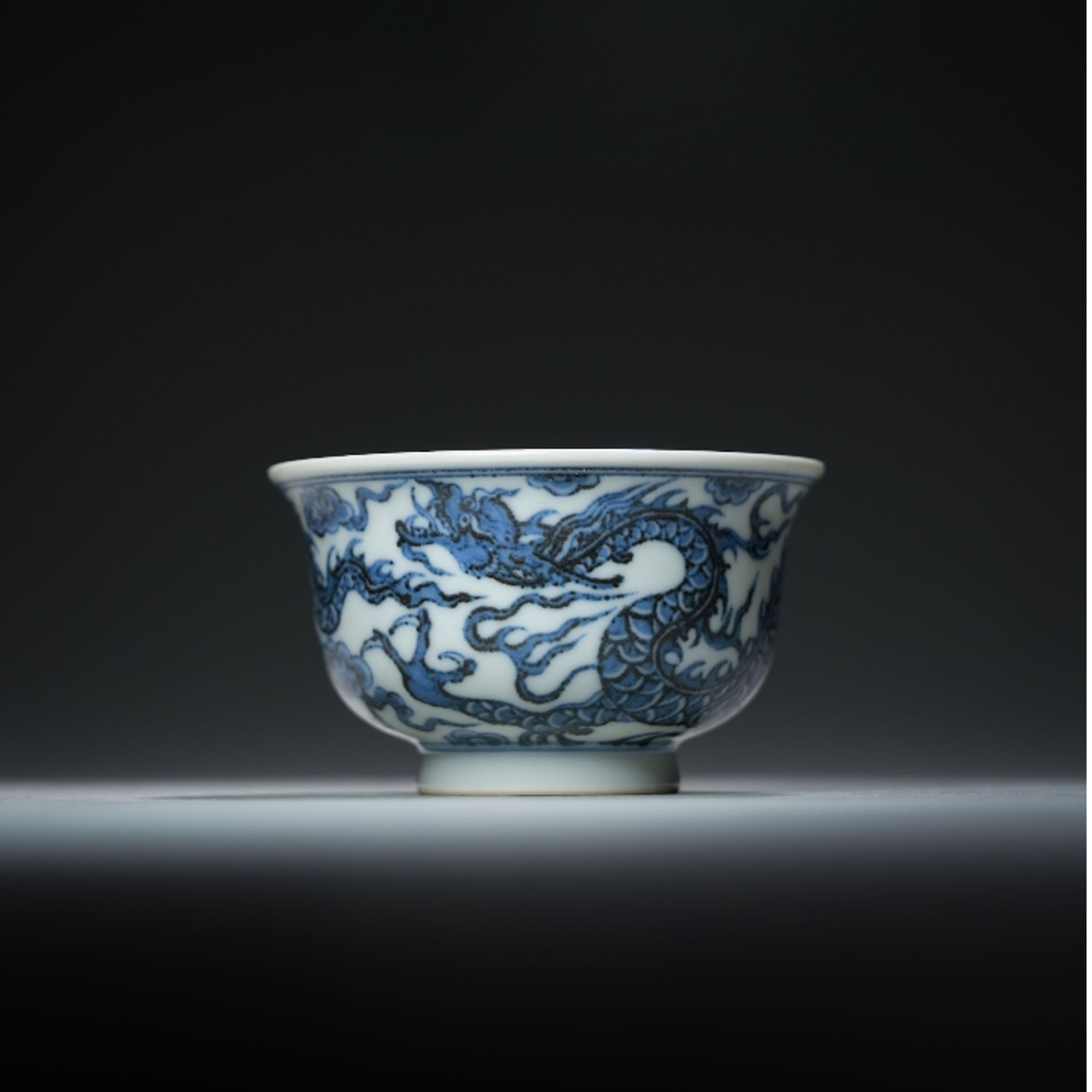 【搏泥幻化】龙纹中号压手杯 