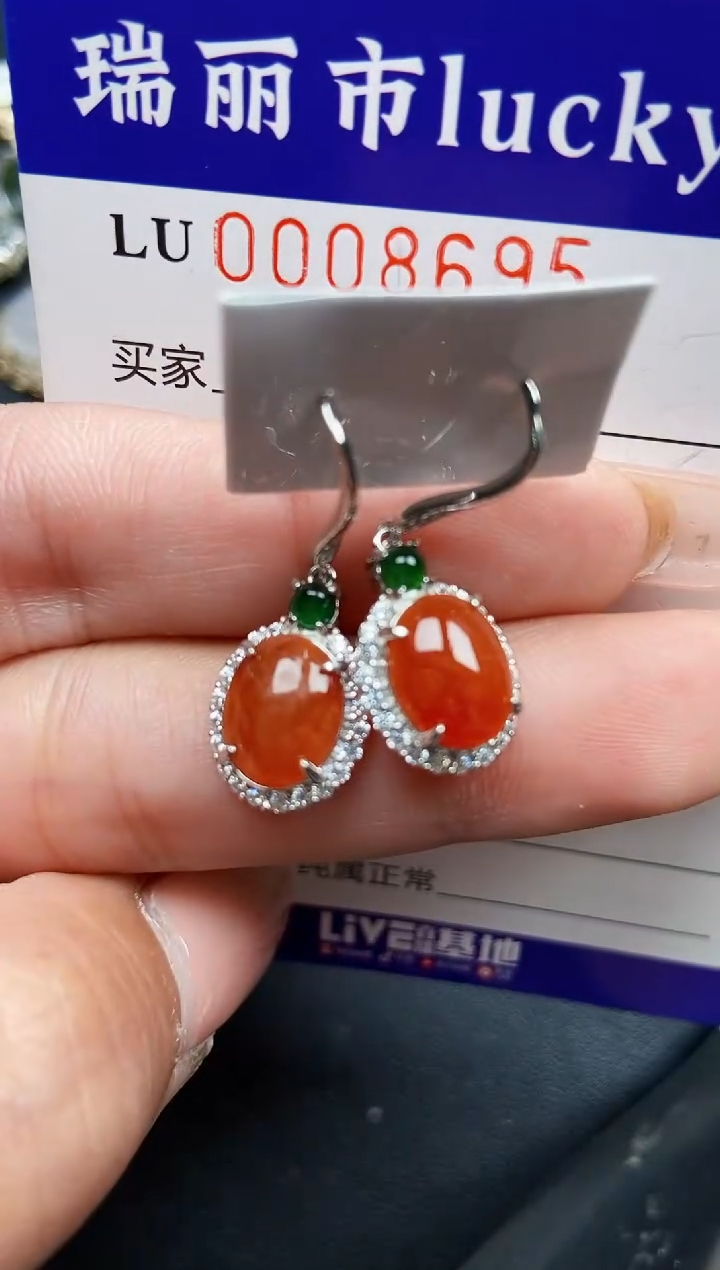【闪购商品】翡翠颈饰银S925镶嵌8695