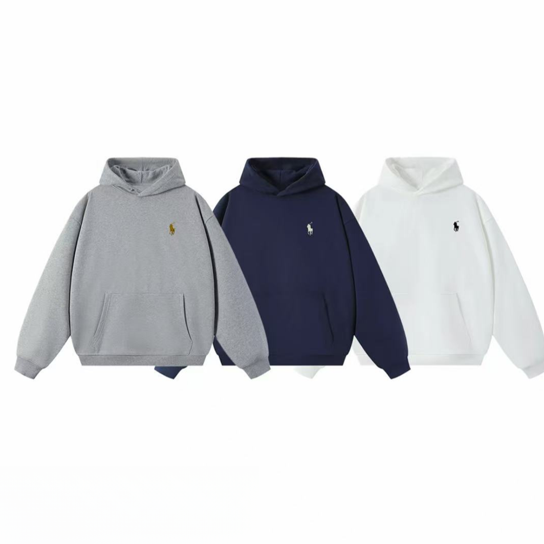 小马刺绣2025秋冬男女同款重磅潮流卫衣-C02