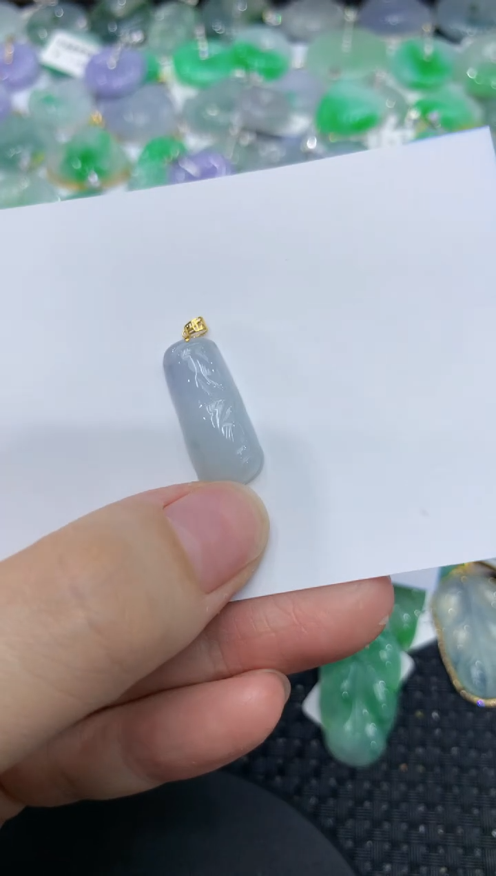 【闪购商品】翡翠颈饰18K金镶嵌1111111111