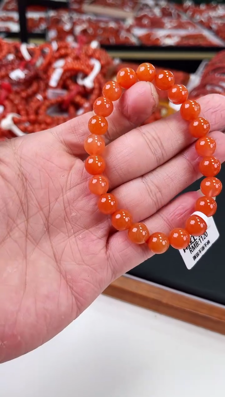 【闪购商品】南红玛瑙保山手串9+未镶嵌一个/条