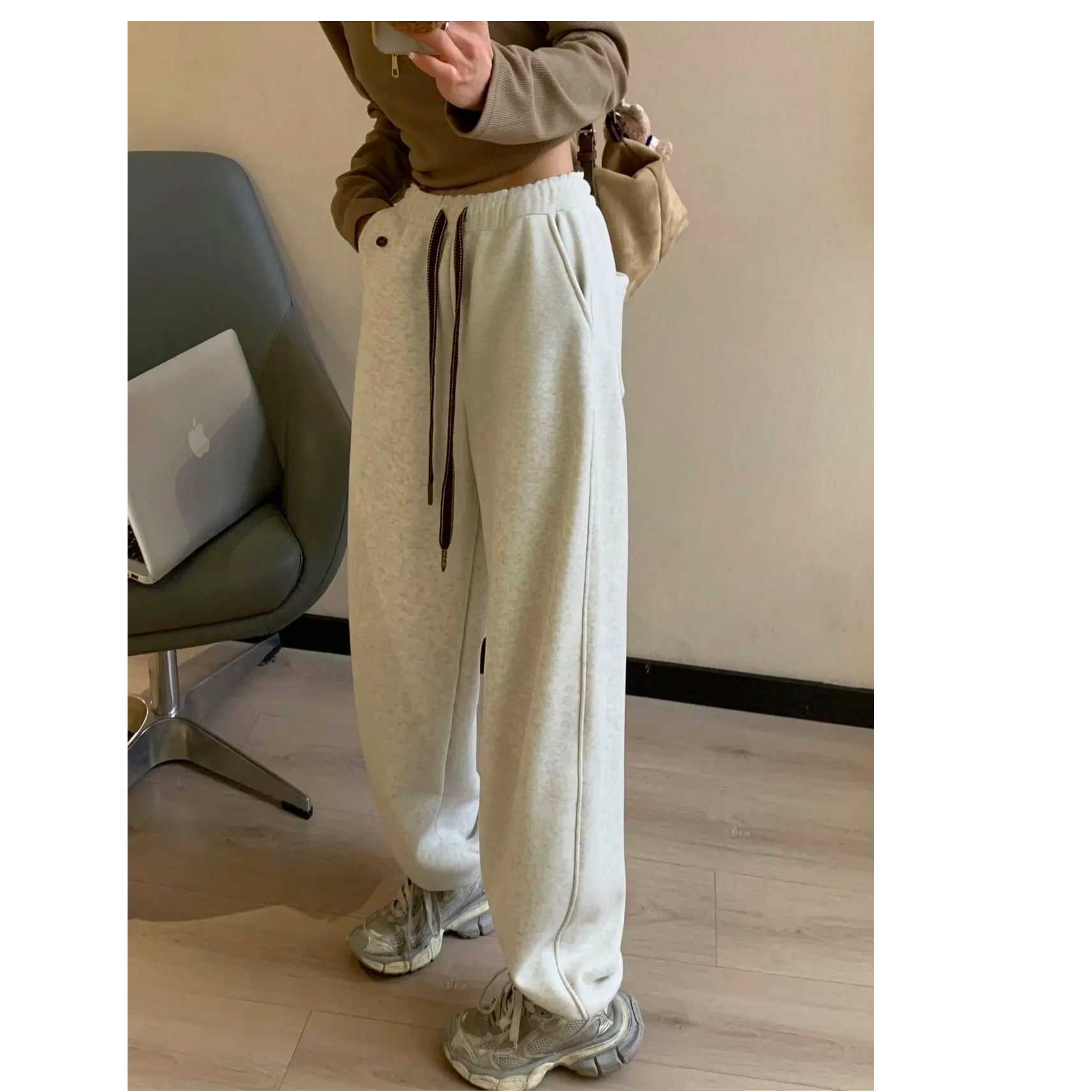 【孕妇阔腿裤】2025年新款孕妇裤宽松孕期外出穿搭秋冬加厚时尚休闲