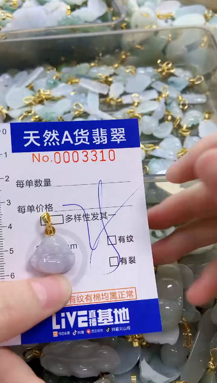 颈饰未镶嵌翡翠天然A货翡翠