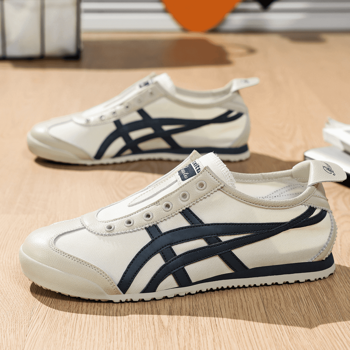 【爆款网面一脚蹬】2025家虎阿甘鞋帆布透气休闲百搭低帮德训情侣鞋