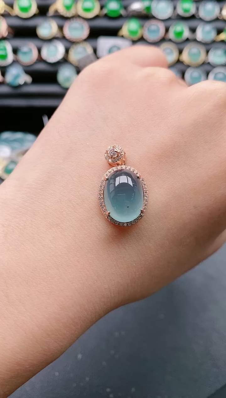 【闪购商品】翡翠戒指银S925镶嵌11111