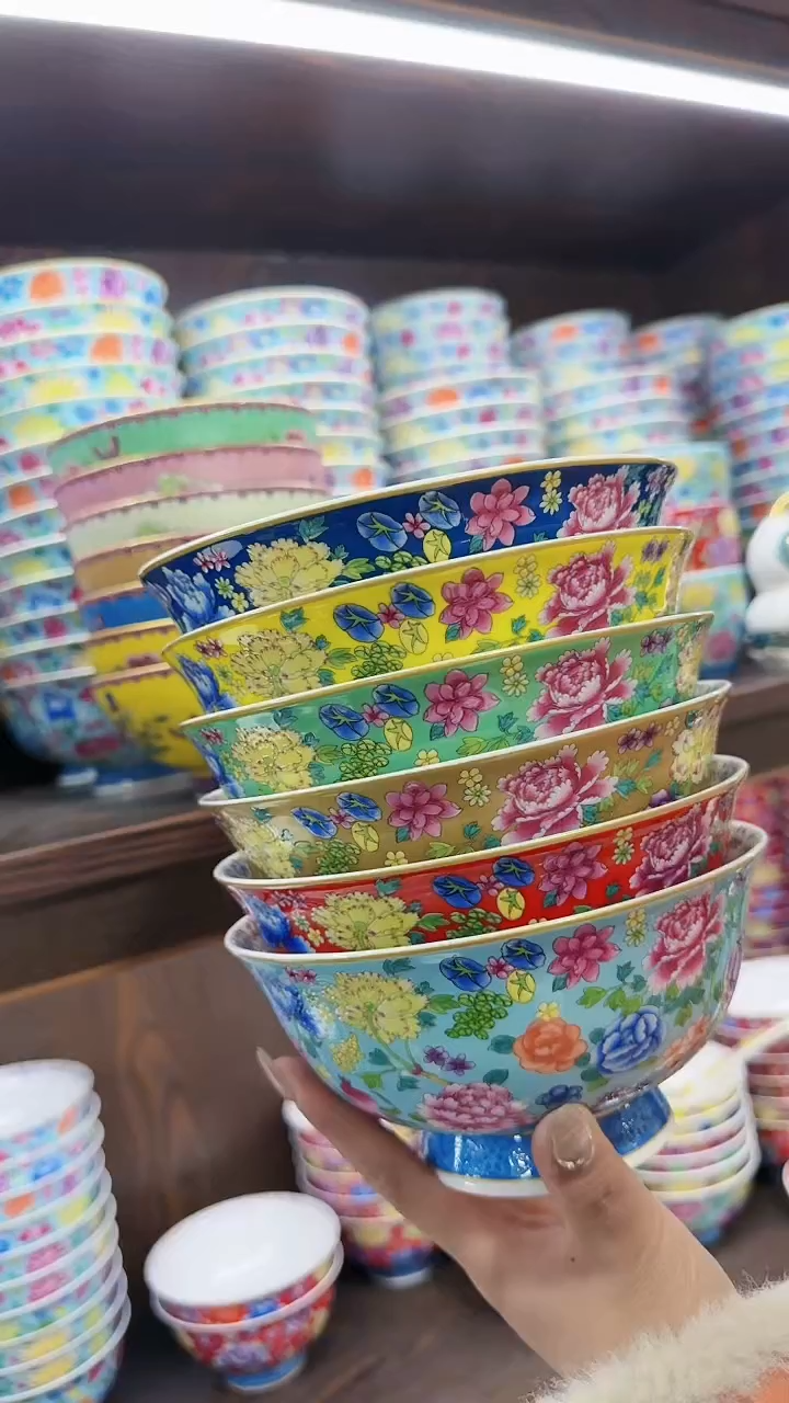 【闪购商品】瓷片6英寸面碗6个景德镇陶瓷