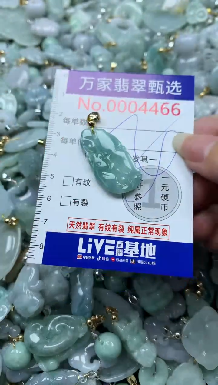 吊坠(不含链)未镶嵌翡翠4466