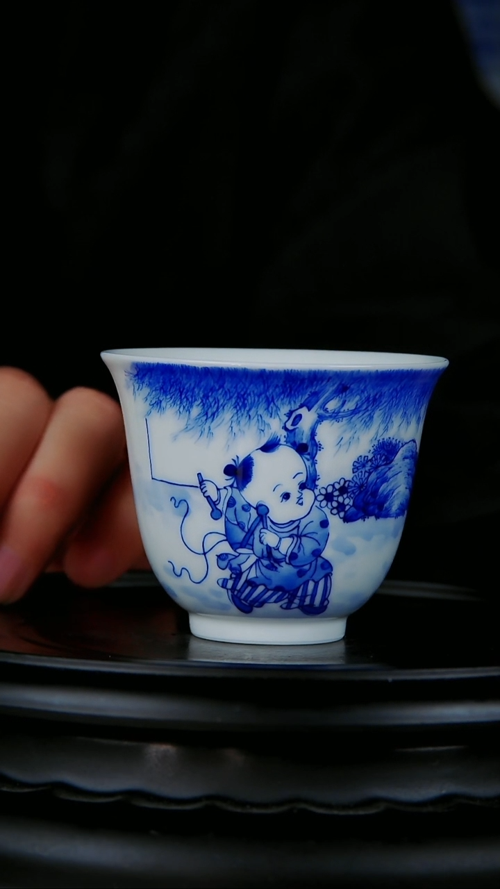 杯子手绘手工单杯