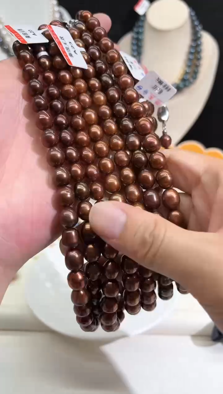 颈饰未镶嵌淡水珍珠落日红项链
