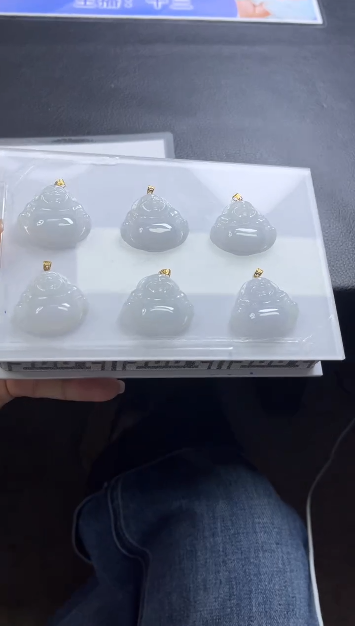 【闪购商品】翡翠颈饰18K金镶嵌C53多样性发一件/配绳子