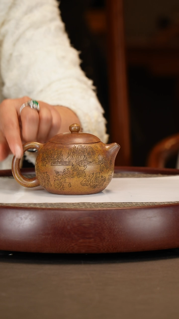 【闪购商品】紫砂茶壶【范菊英】隧道窑柴烧西施  230CC