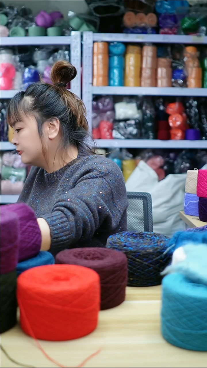 貂毛欢姐手编线A979