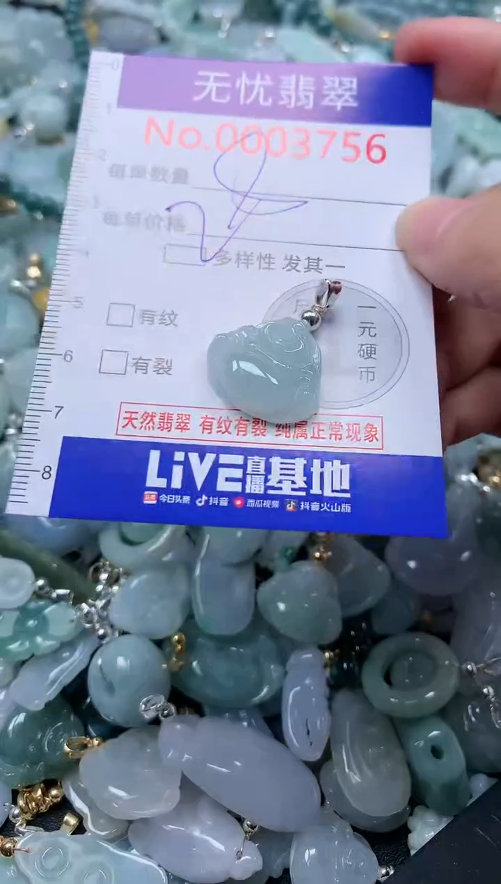 翡翠未镶嵌吊坠(不含链)3756