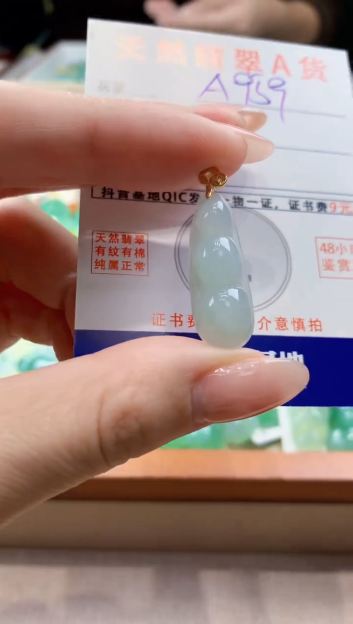 颈饰未镶嵌翡翠天然A货翡翠挂件