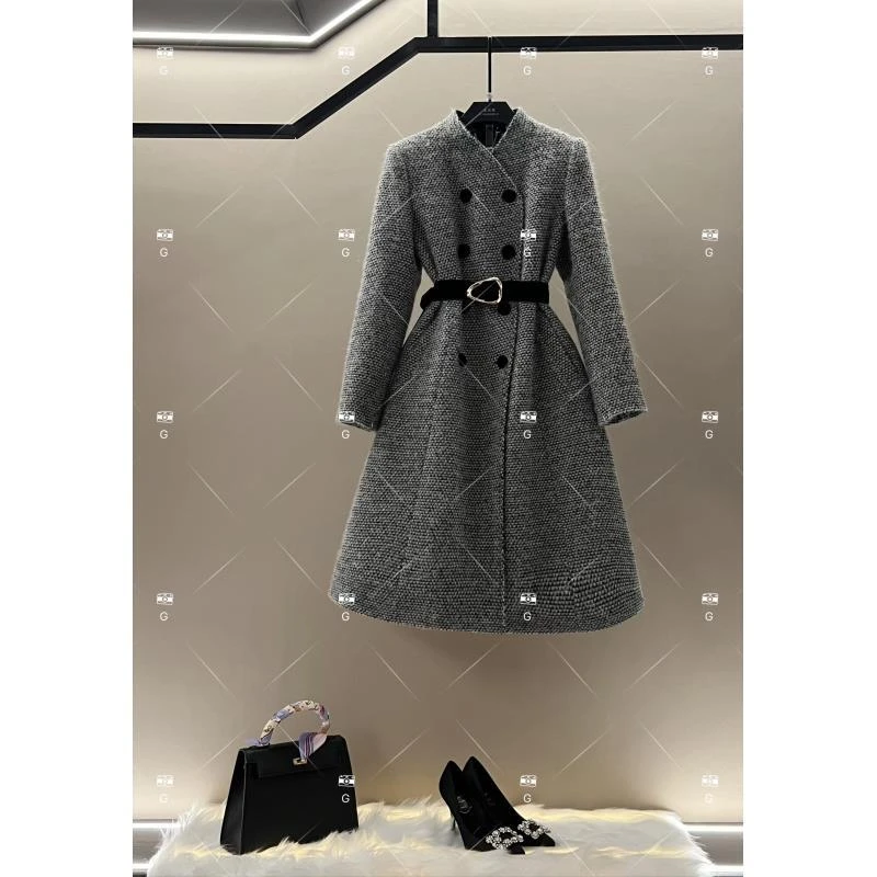 【送腰带】2025春秋新款长袖风衣气质外套中长款3731女装