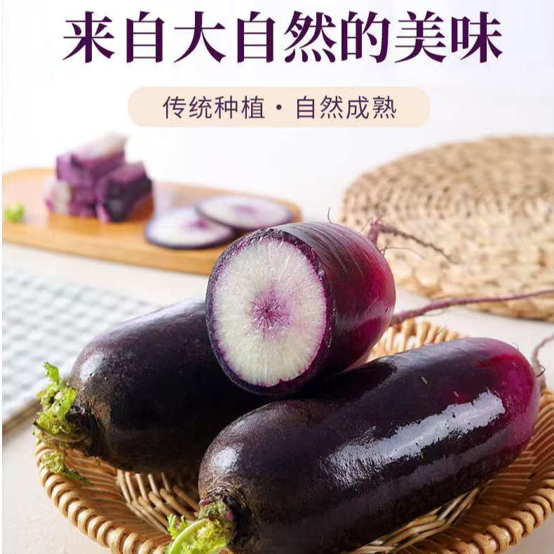 【正宗沙窝萝卜】天津曙光沙窝水果萝卜冰淇淋萝卜一点不辣、原产地现采现发