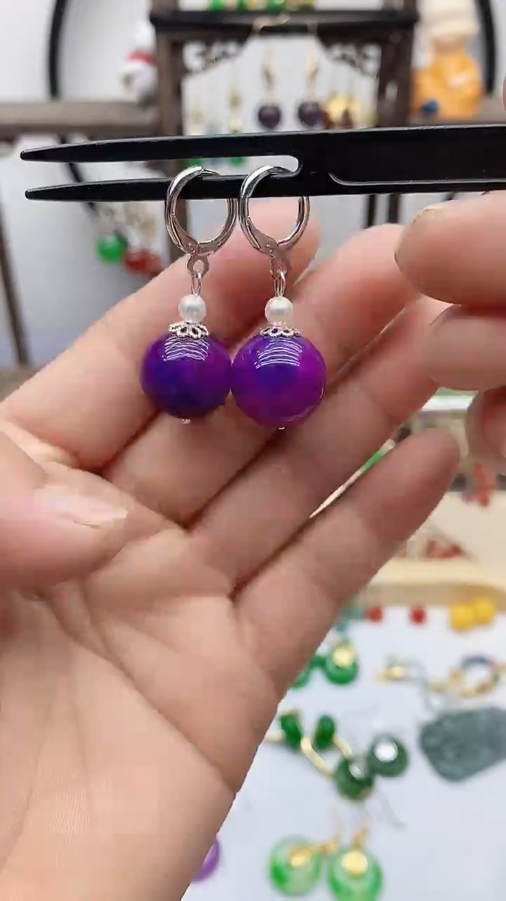 未镶嵌南红玛瑙耳饰71