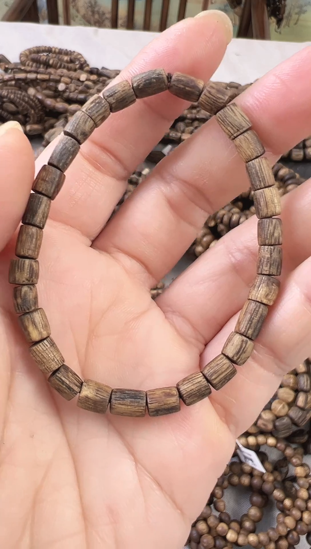 【闪购商品】沉香手串棋楠桶珠单圈手串