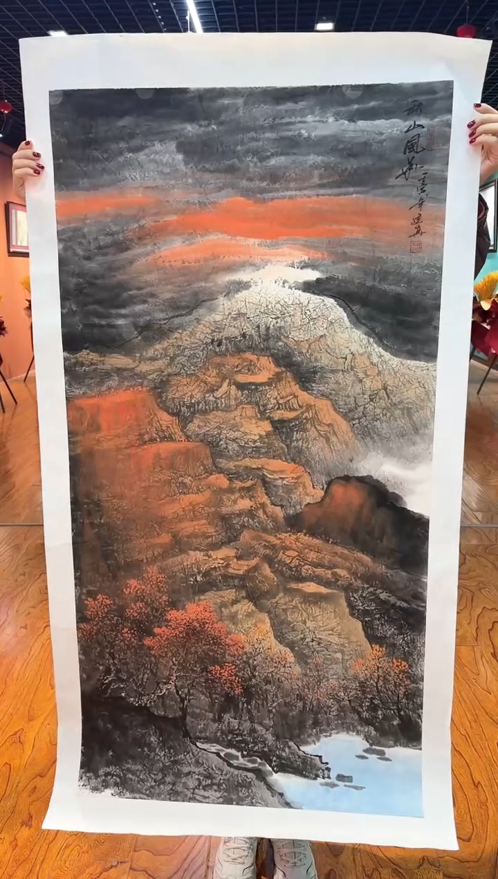 【闪购商品】国画画都展厅-周建真老师亲笔作品26-30