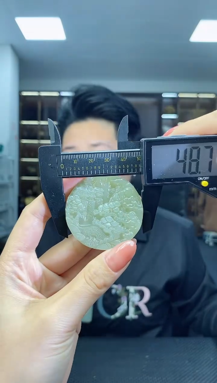 【闪购商品】和田玉颈饰未镶嵌山水清货1