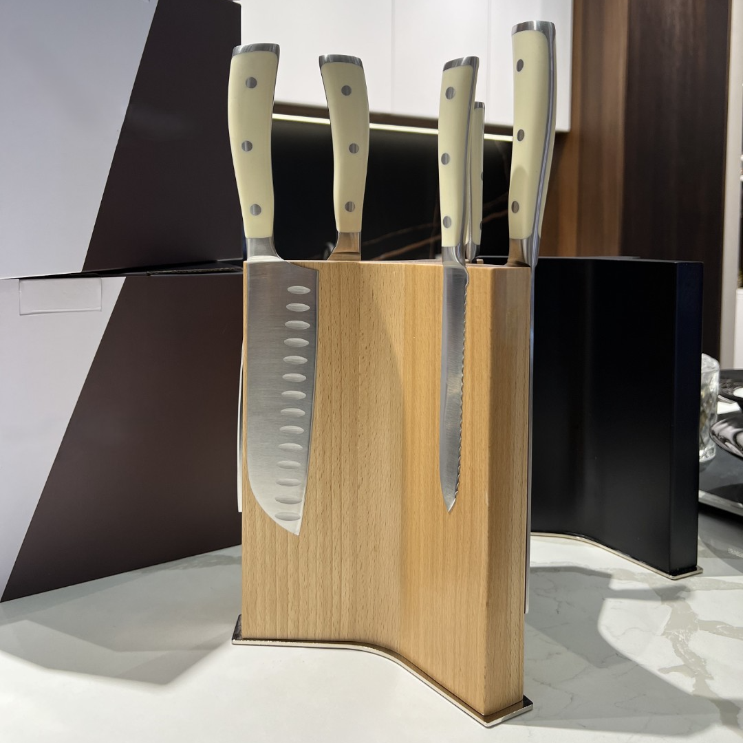 三叉磁性可吸附刀架刀具置物架多功能家用厨房刀座