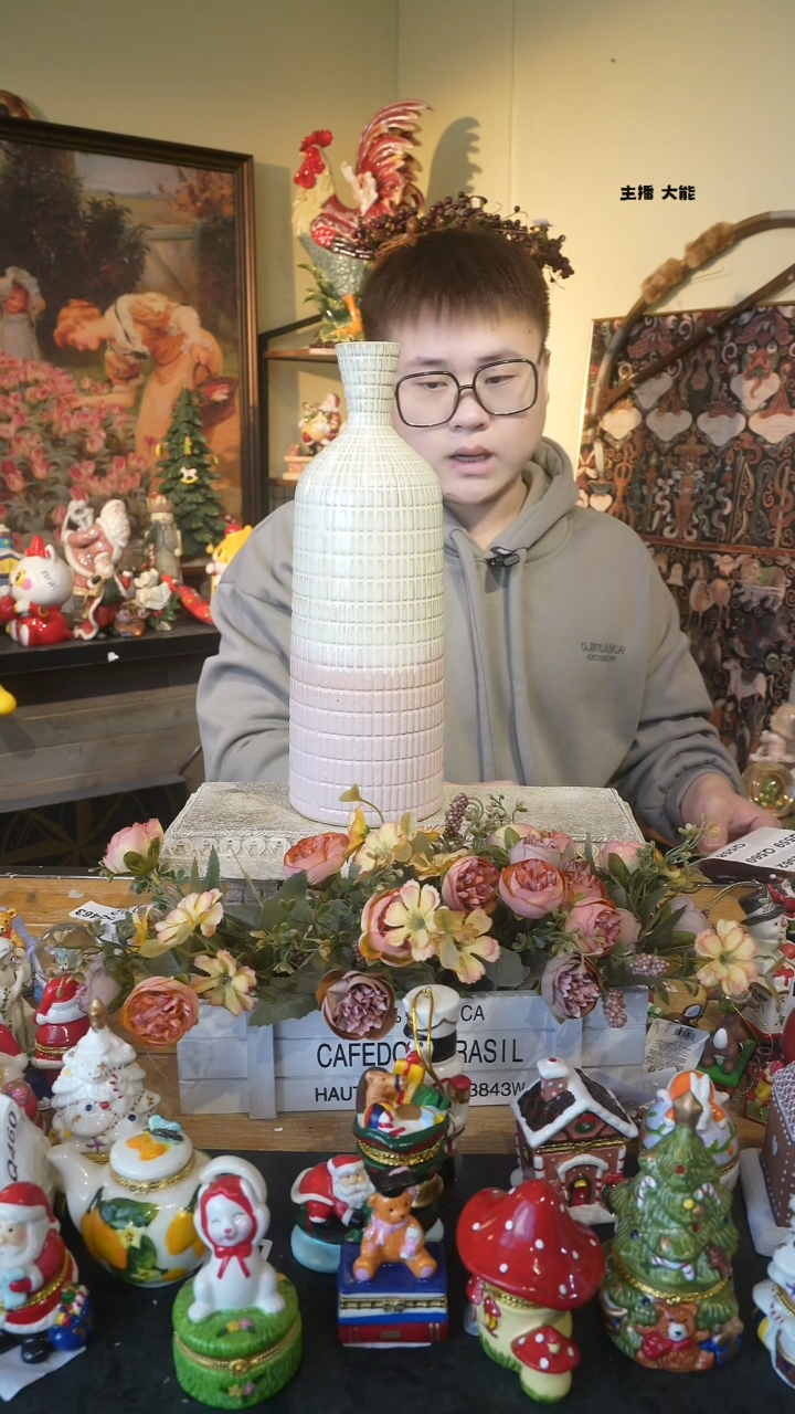 【闪购商品】默认微瑕高端树脂陶瓷摆件Q557