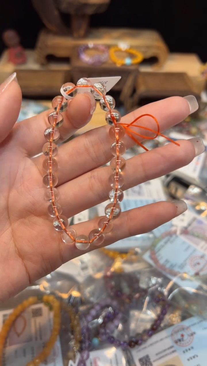 【闪购商品】水晶手链未镶嵌7mm+手饰@@5738