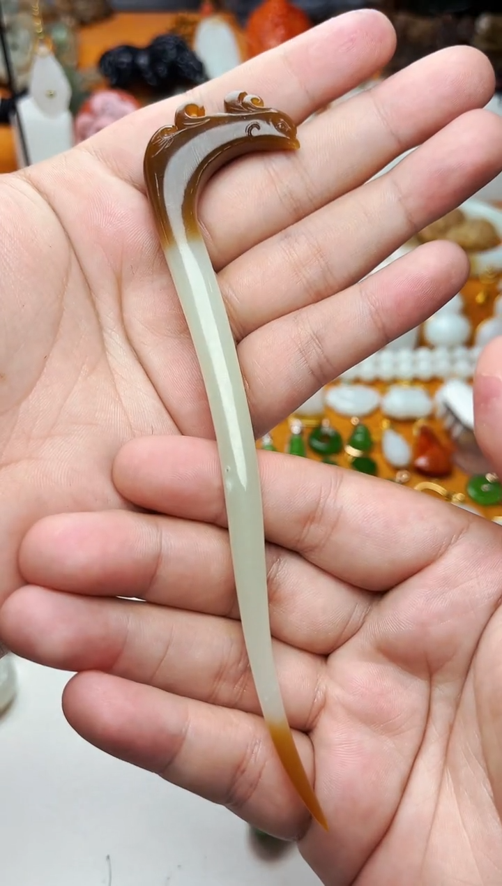 【闪购商品】和田玉发饰未镶嵌发簪01