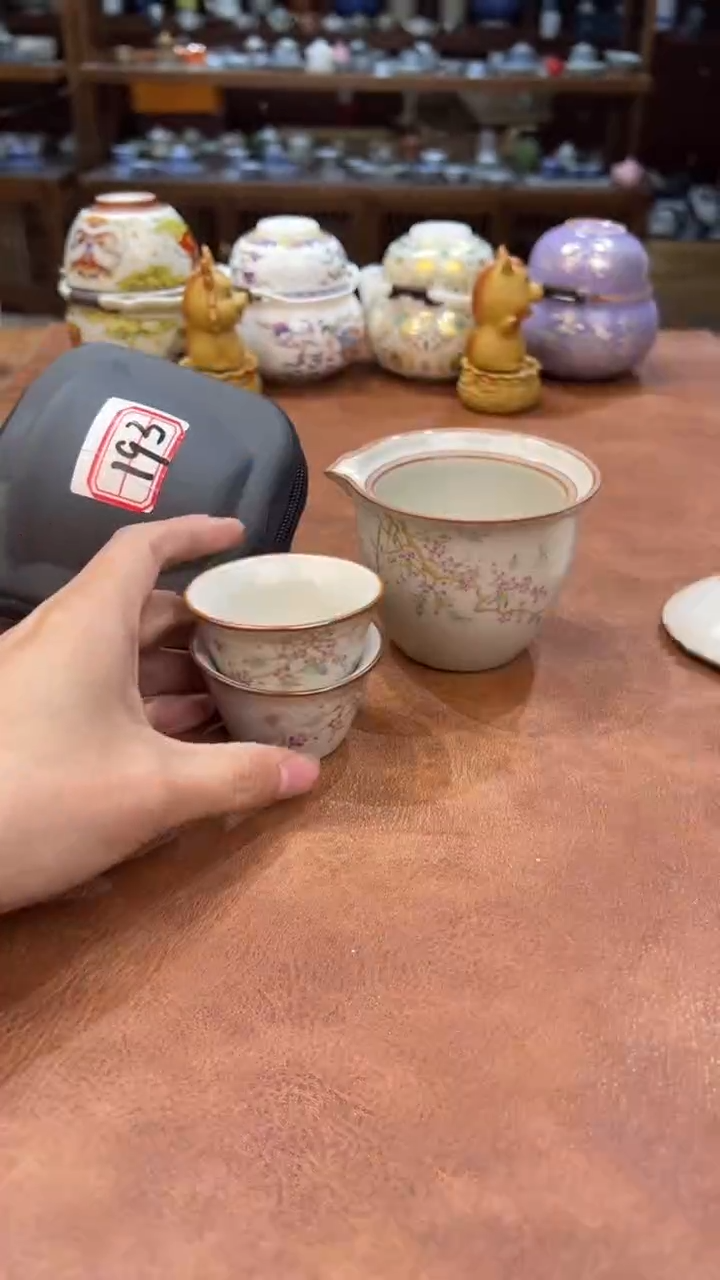 真的很便宜会开片的旅行茶具