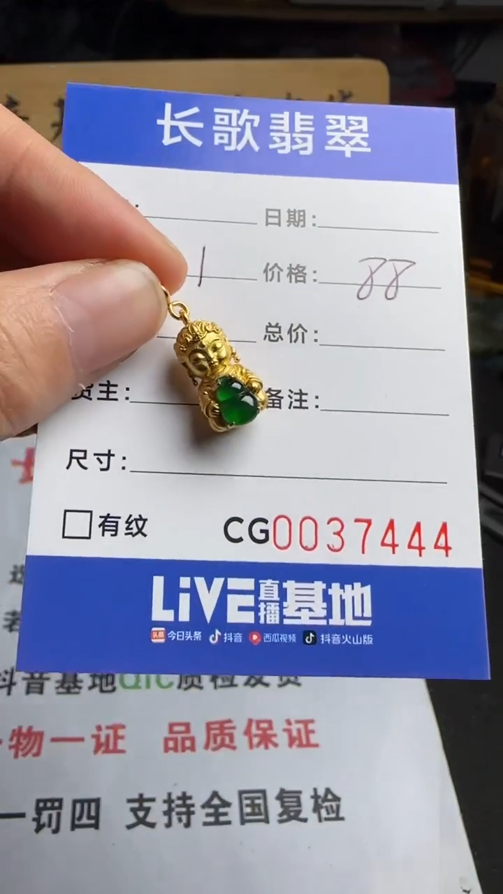 【闪购商品】翡翠颈饰银S925镶嵌00007444