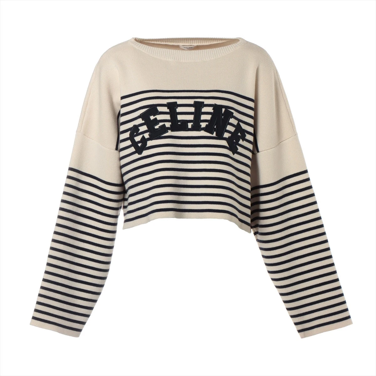 未使用 Celine/思琳 Celine 套头针织卫衣 蓝白S