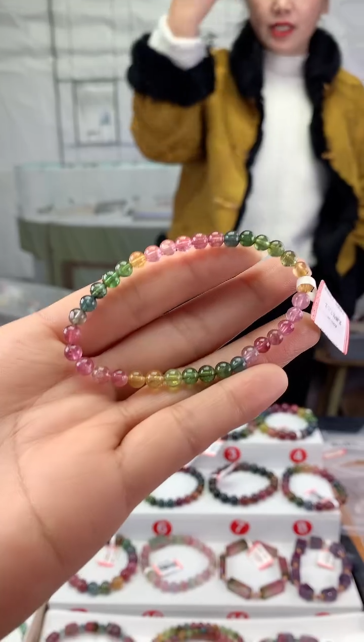 未镶嵌手串碧玺多样性发一条