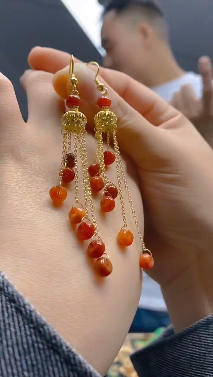 【闪购商品】翡翠耳饰合金0321翡翠耳钩