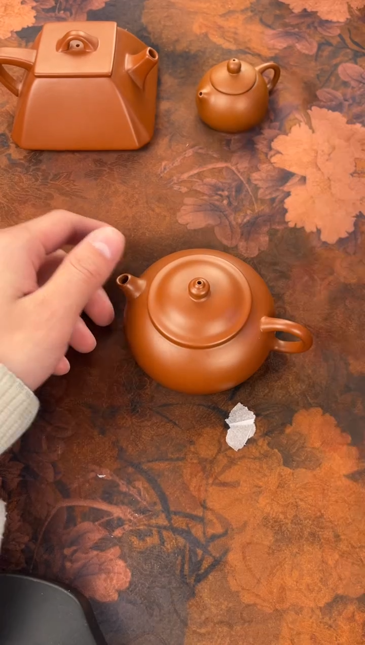 茶杯紫砂-寒江小品壶 精品小壶