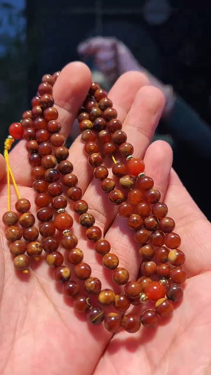 【闪购商品】蜜蜡手串未镶嵌7+老蜡108多圈