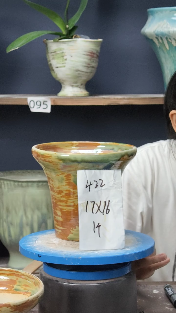 景德镇花盆默认微瑕422