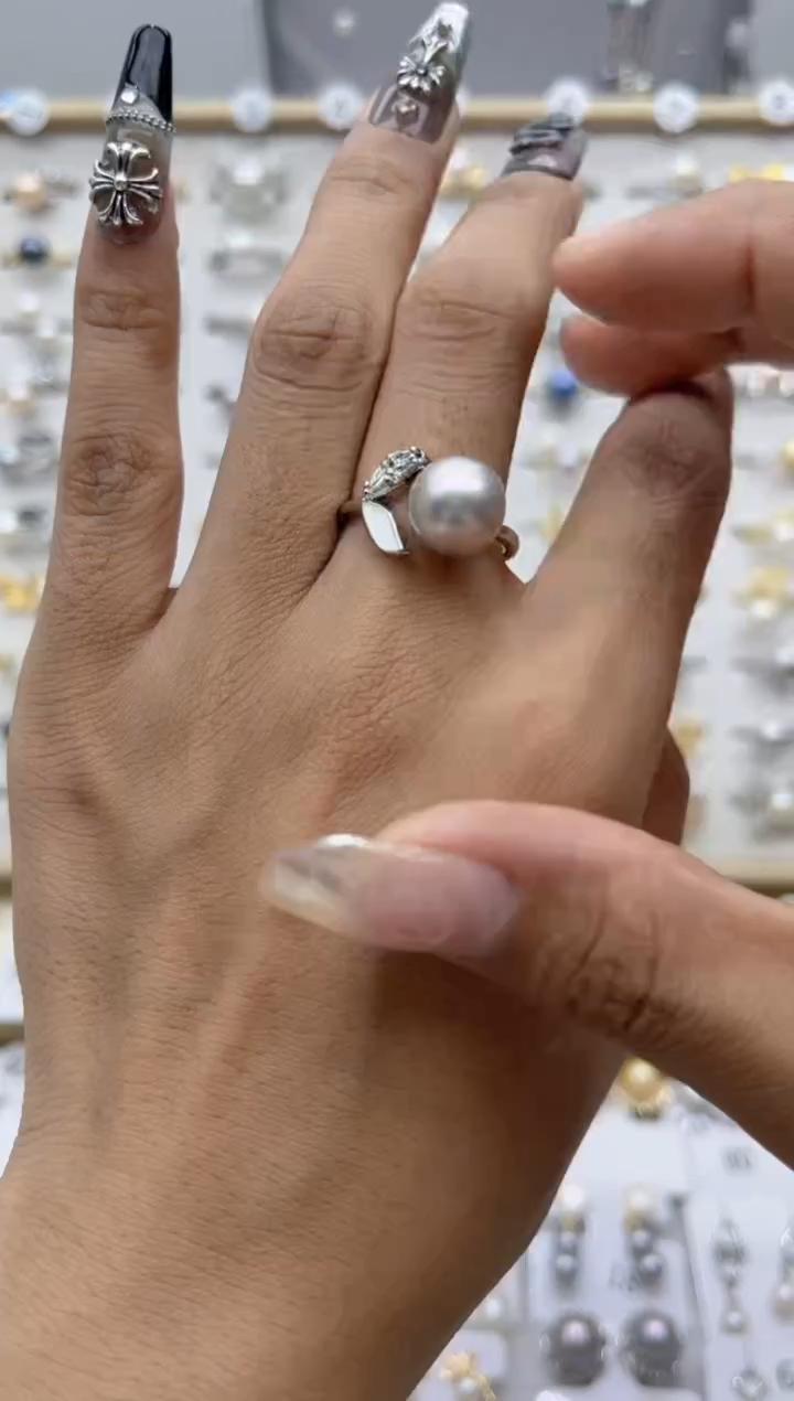 【闪购商品】淡水珍珠戒指合金58