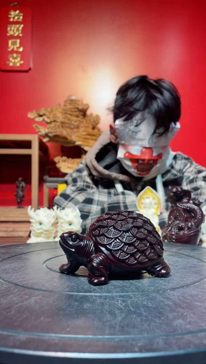 【闪购商品】风车木（黑檀木）其他(直播推荐)     大乌龟一个